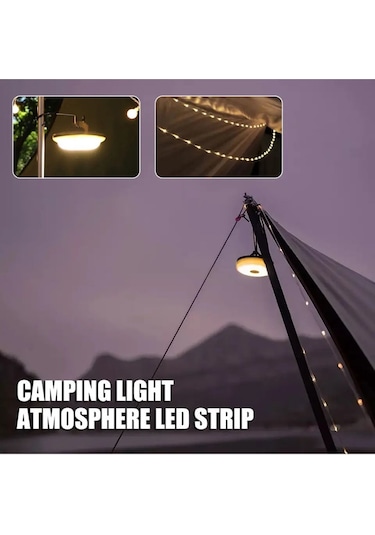 10 Metre Led Kamp Lambası Bej