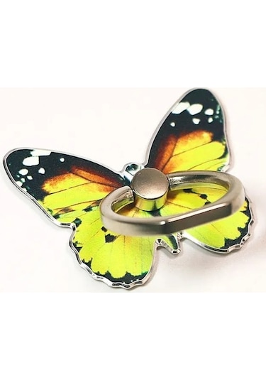 Muduan Stil 7 Lüks Evrensel Güzel Kelebek Cep Telefonu Kolu Tutucu Uygun Cep Telefonu Zil Tutucu Cep Telefonu Tutucu Soket Renkli Direksiyon Uepqut