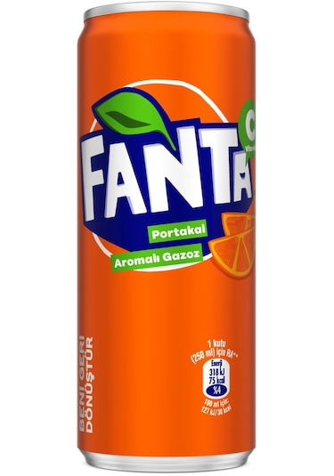Fanta Portakal Aromalı Gazoz 250 Ml X 24 Adet