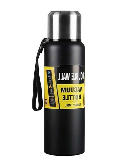 Novahub 17oz Vakumlu Paslanmaz Çelik Şişe, Soğuk-sıcak İçecekler İçin, Kamp Ve Seyahat İçin Mavi Mavi