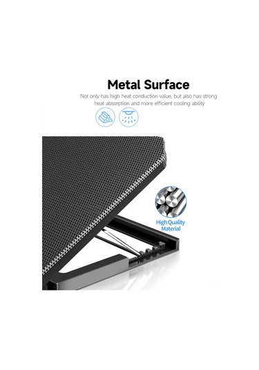 Reedark Mc Q100 Taşınabilir Bilgisayar Soğutucu - 4 Kademeli Ayarlanabilir, 17 İnç Altı Laptoplar İçin