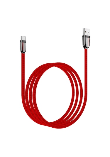 Hoco. U74 Usb To Type-c Şarj Data Kablosu - Kırmızı