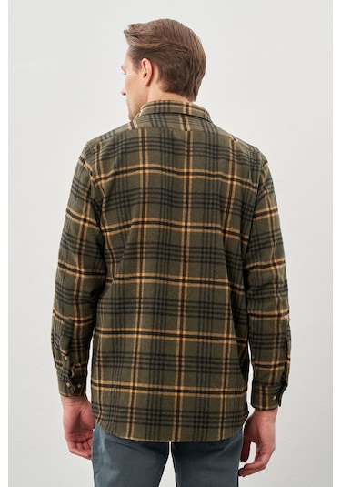 Antrasit Yünlü Ekose Desen Yumuşak Yaka Cepsiz Uzun Kol Casual Comfort Fit Gömlek 1004245227 Antrasit Antrasit Yünlü Ekose Desen Yumuşak Yaka Cepsiz Uzun Kol Casual Comfort Fit Gömlek 1004245227 Antrasit