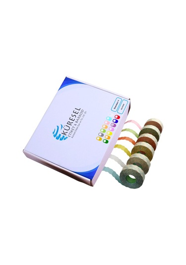 Meto Etiket Turuncu 42 Rulo 42x1500 S4 Fiyat Etiketi Tabanca Etiketi 1