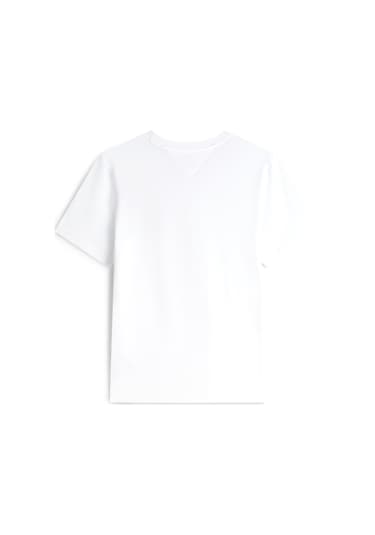 Tommy Hilfiger Erkek Brand Love Text Stack Beyaz T-shirt-13210 Beyaz