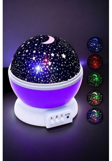 Mavi Ve Mor Işıklı Star Master Projeksiyon Lambası Çok Renkli