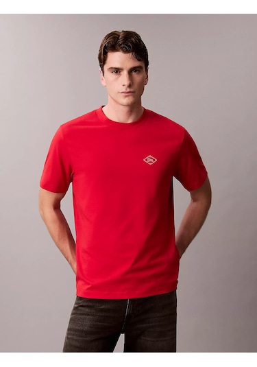 Erkek 20s Calvin T-shirt Kırmızı