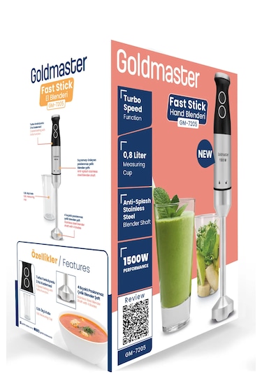 Goldmaster Fast Stick GM-7205 1500 W Blender Seti