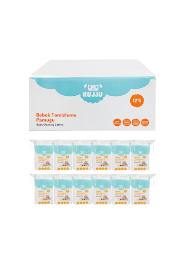 Kujju Bebek Temizleme Pamuğu 12x60 Adet I42889570ss1