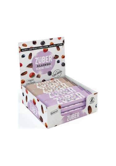 Züber Kolajen Protein Bar Deneme Paketi 12 Adet
