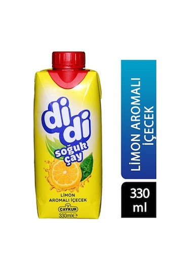 Çaykur Didi Limon Aromalı Soğuk Çay Kutu 330 Ml X 12 Adet