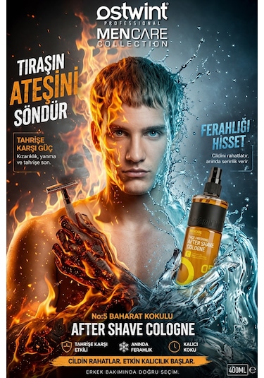 Ostwint After Shave Baharat Kokulu Tıraş Kolonyası No:5 400 ML