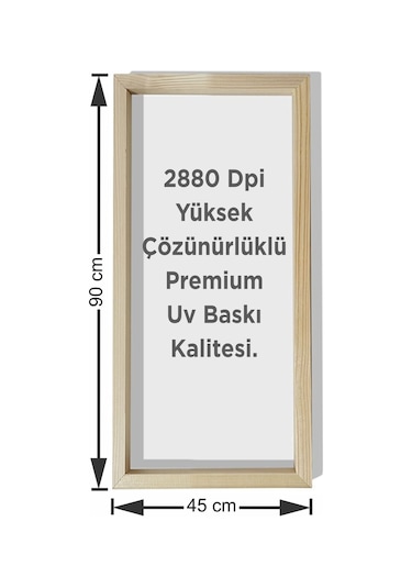 Mustafa Kemal Atatürk Yağlı Boya Efektli Premium Kanvas Tablo