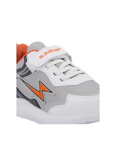 Slazenger KAOR KTN Çocuk Cırt Cırtlı Gri / Turuncu Günlük Spor Ayakkabısı