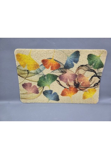 Hijyenik Kıvırcık Paspas 40x60 Cm - Islaklık Emici Kapı Önü Paspası Mavi