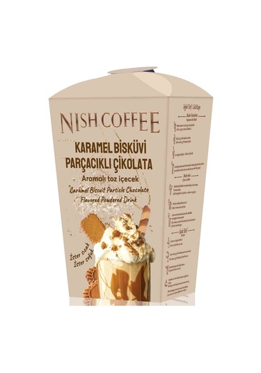 Nish Karamel Bisküvi Parçacıklı Aromalı Toz İçecek 250 Gr 250 G
