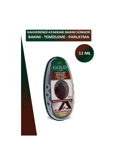 Gold Care Ayakkabı Bakım Temizleme Ve Parlatma Süngeri Depolu 11 Ml 001