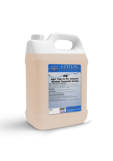 3D Lotus F8 Yağ ve Kir Sökücü Hijyenik Mutfak Temizlik Ürünü 5 L