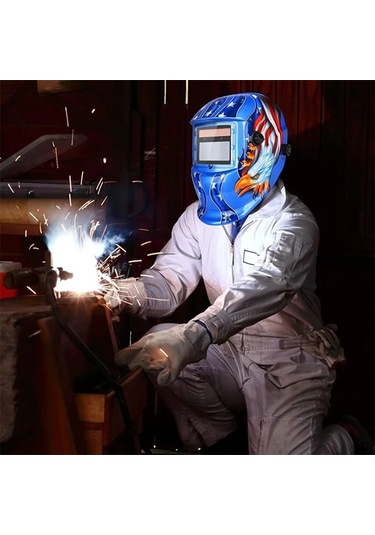 Kaynak Kask Otomatik Olarak Ayarlanabilir Gölge Ile Gerçek Renk Kaput Kararan