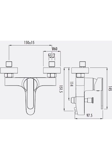 Creavit vega Banyo  Bataryası Vg2840 Krom