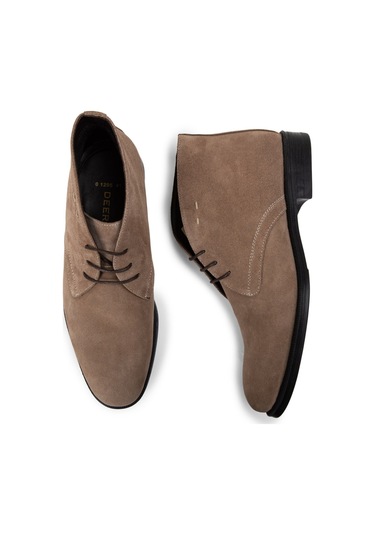 Deery Hakiki Süet Vizon Rengi Erkek Bot - 01295mvznc03