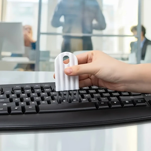 Topnotch Gri Multifonksiyonel Bilgisayar Temizleme Seti Klavye Köşe Ve Tuş Fırçaları