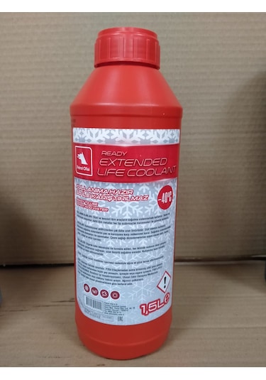 Petrol Ofisi Kırmızı Coolant Antifriz 1.5 Lt -40C 2023 Üretim