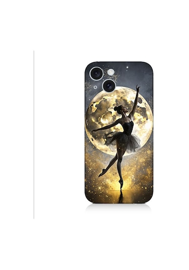 Apple Uyumlu iPhone 15 Plus Ayışığında Dans Desenli Silikon Kılıf Silikon