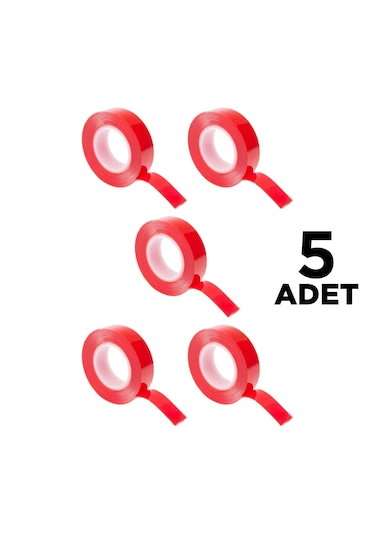 Akrilik Silikon Esnek Su Geçirmez Çift Taraflı Bant 5 Adet