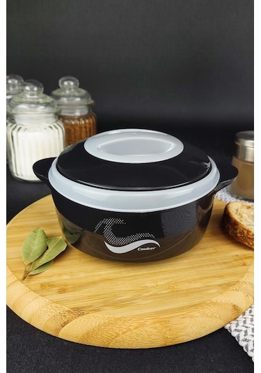 Digithome Ckr3148  Paslanmaz Çelik Hazneli Yemek Termosu 500 ML Siyah