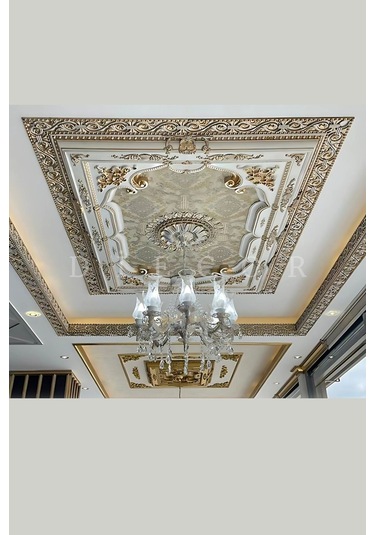 Diecor Dekoratif Polimer Mobilya, Duvar Ve Tavan Motifi Gümüş 16 X 16 Model:xa78