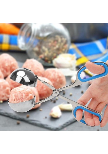 Adet Çıkarılabilir Kaymaz Saplı Yapışmaz Köfte Makinesi, Paslanmaz Çelik Köfte Makinesi - Siyah