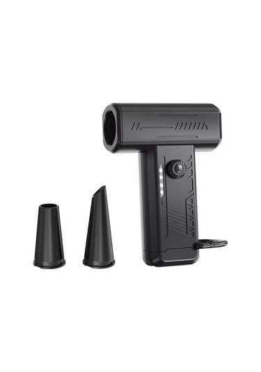 2025 Mini El Turbo Üfleyici Fan 130 K Rpm Aşırı Taşınabilir Toz Üfleyici Led I Black