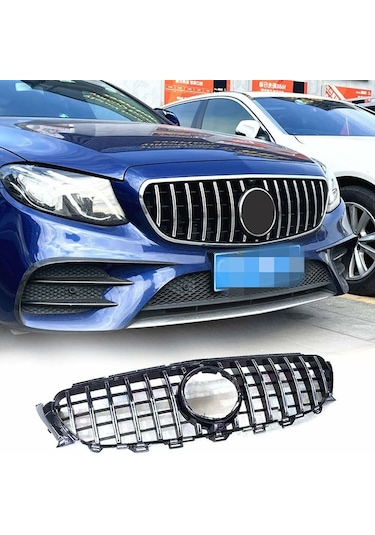 Mercedes W213 Gtr Ön Panjur Izgara Seti Krom-siyah 2016-2020 Aras