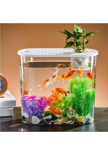 Suntek Mini Balık Tankı Temizle Taşınabilir Masa Hidroponik