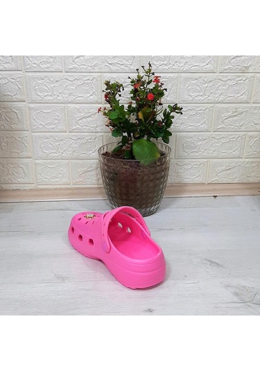 Sonimix 12901 Pembe Taşlı Kalın Tabanlı Kadın Terlik 001