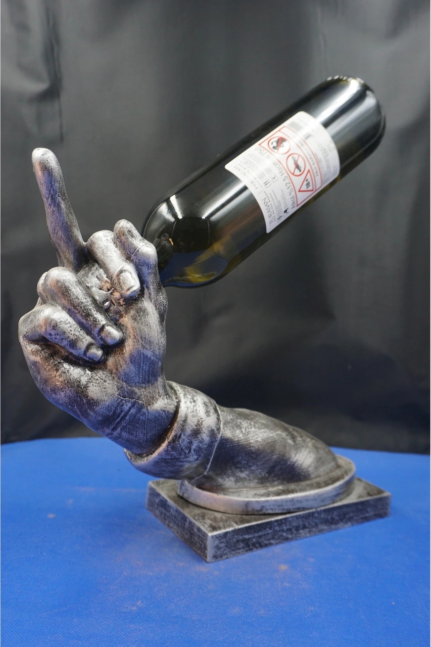 Özel Tasarım Şaraplık Yağdanlık Nh. Biblo Heykel Ev Dekorasyon Hediyelik Aksesuar 27 Cm