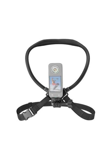 Ebitda Startrc Spor Kamerası Boy Askısı Montajı, Gopro Hero 12/11/10, Insta360, Osmo Aksiyon Kamerası Pov Vlog Video Kayıt Aksesuarları İçin Göğüs Kayışı Değiştirme. Siyah Siyah