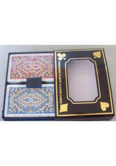 2 Deste Starcard Plastik Iskambil Oyun Kartı 2 Deste Bir Arada