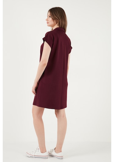 Lela Bayan Elbise 5866153 Bordo Bordo