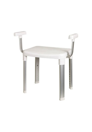 Primanova Cappadocia  Kollu Banyo Sandalyesi Beyaz