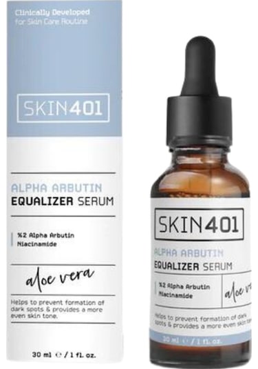 Skin401 Alpha Arbutin Cilt Tonu Eşitleyici Leke Karşıtı Serum 30 ML