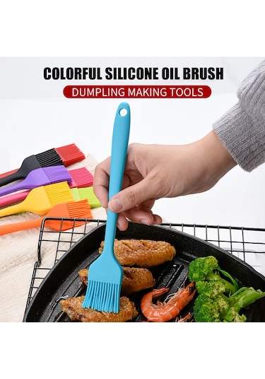 Ximistore9 Yemek Kalitesi Silikon Yağ Fırçası - Isı Dayanıklı, Multifonksiyonel Mutfak Aleti 21.2cm Çok Renkli