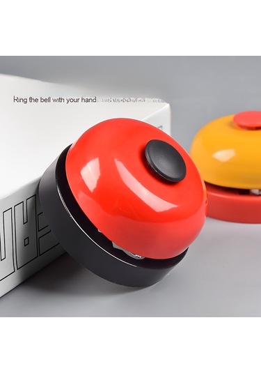 1 Adet Renkli Metal El Zili Pembe