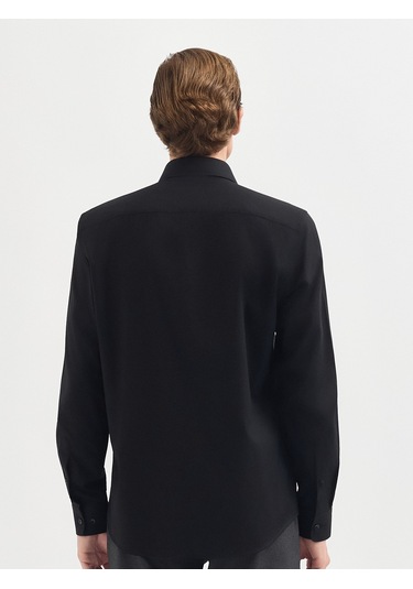 Karaca Erkek Slım Fıt Gömlek-siyah 11.25w.04.026 Siyah