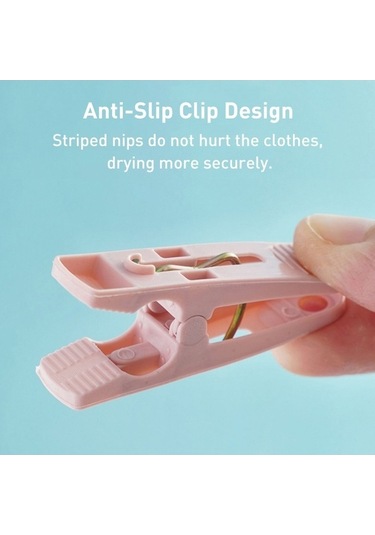 Tongxida Çok Fonksiyonlu Çamaşır Mandalı Ev Plastik Sepet Çorap Klipsi 30/kutu Rastgele Renk Diğer