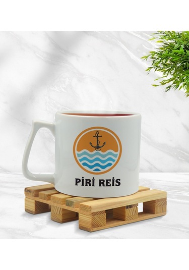 Bk Gift Kişiye Özel Tekne Marin Ve Denizcilik Tasarımlı Middle Kupa-6, Arkadaşa Hediye Kobitmeyencom33424 Bk Gift