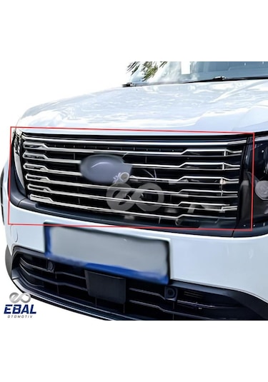 Ford Tourneo Courier Krom Ön Panjur 8 Parça 2024 Üzeri Paslanmaz Çelik