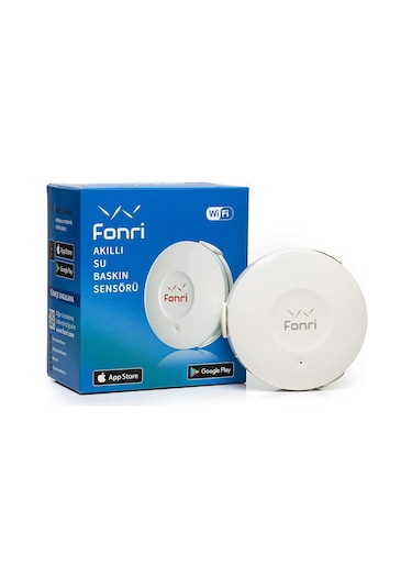 FONRI Wİ-Fİ AKILLI SU BASKINI SENSÖRÜ NAS-WS02W  ( TEK BAŞINA KUL