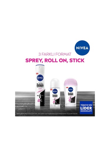Kadın Stick Deodorant Black&white Invisible Clear 50 Ml